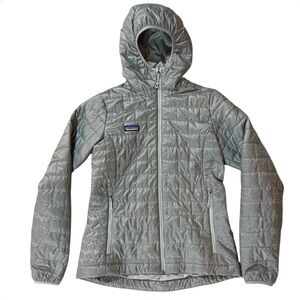 Patagonia Nano Hooded Jacket Gray STY84227 Sz S